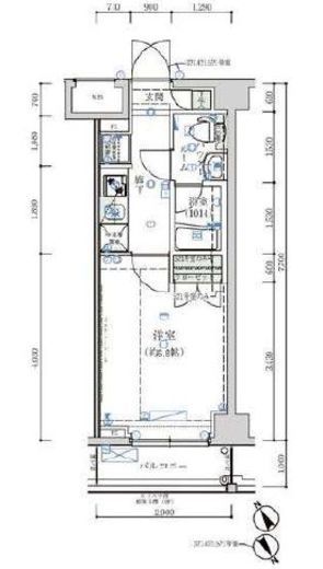 オーキッドレジデンス鶴見　611号室　間取り