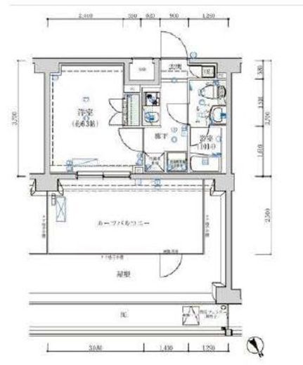 オーキッドレジデンス鶴見　615号室　間取り