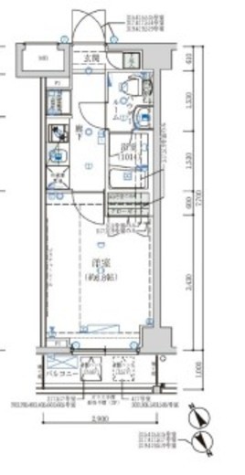 オーキッドレジデンス鶴見　520号室　間取り