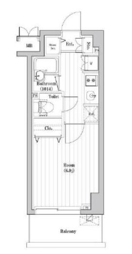レジデンス横浜天王町　102号室　間取り