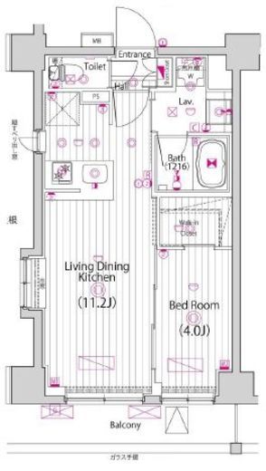 ガーラ・プレシャス横浜鶴見　506号室　間取り