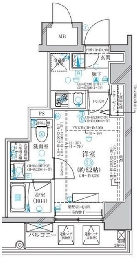ディアレイシャス横浜WEST　301号室　間取り
