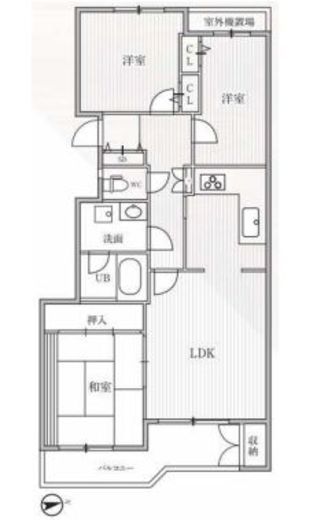 T's garden横浜反町　109号室　間取り