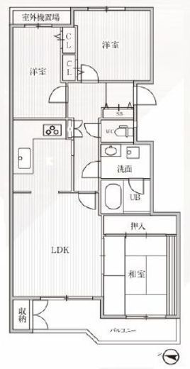 T's garden横浜反町　502号室　間取り