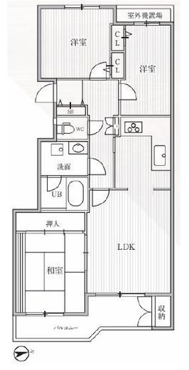T's garden横浜反町　507号室　間取り