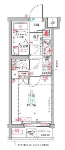 クレヴィスタ横浜大口　306号室　間取り