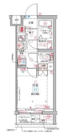 クレヴィスタ横浜大口　401号室　間取り