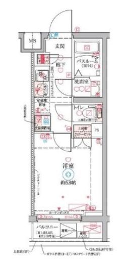 クレヴィスタ横浜大口　403号室　間取り