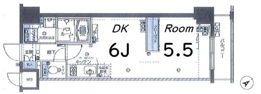 フェニックス新横濱クアトロ　408号室　間取り