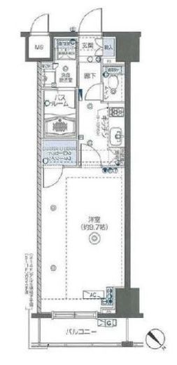 フェニックス新横濱クアトロ　506号室　間取り