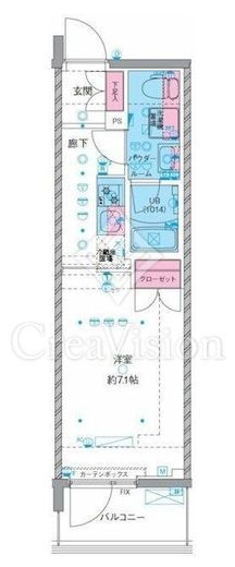 ジェノヴィア横浜石川町　905号室　間取り