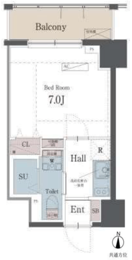 ラグゼナ横浜鶴見　302号室　間取り