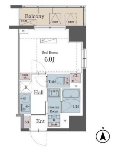 ラグゼナ横浜鶴見　604号室　間取り