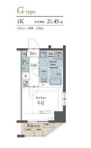 ラグゼナ横浜鶴見　705号室　間取り