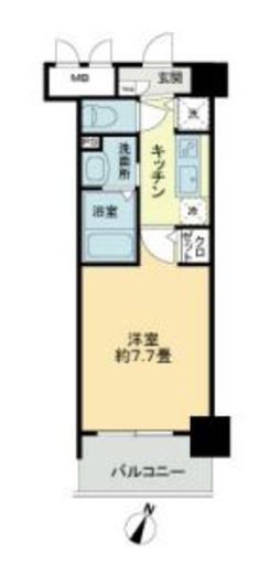 フェリース横濱　202号室　間取り