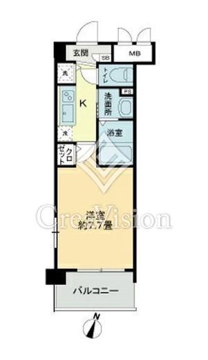 フェリース横濱　401号室　間取り