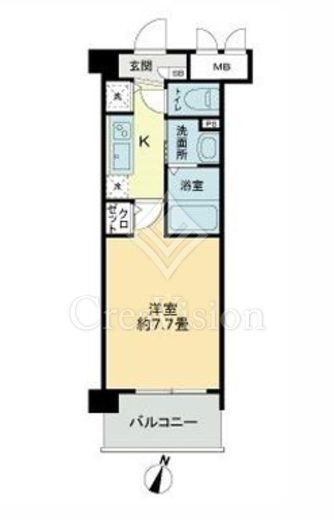 フェリース横濱　503号室　間取り