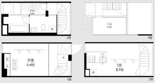 杜山邸　107号室　間取り