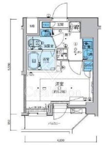 リヴシティ横濱新川町弐番館　903号室　間取り