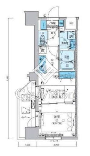 リヴシティ横濱新川町弐番館　902号室　間取り
