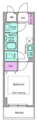 ラクラス菊名　304号室　間取り