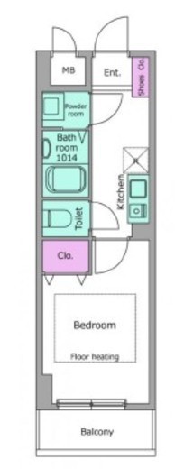 ラクラス菊名　402号室　間取り