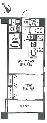 センチュリー新横浜いちょう通り　1003号室　間取り