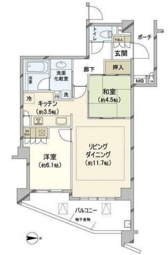 ドレッセ荏田北マリス　503号室　間取り