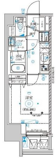 RELUXIA横濱鶴見Ⅲ (リルシア横濱鶴見3)　1001号室　間取り