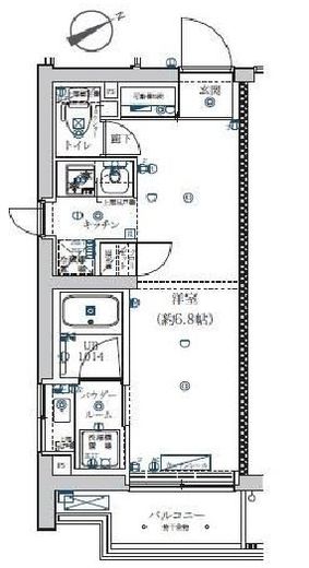 エストゥルース横浜子安 (EsTRUTH YOKOHAMA-KOYASU)　404号室　間取り