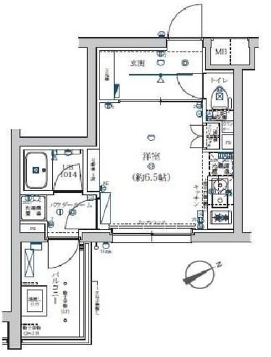 エストゥルース横浜子安 (EsTRUTH YOKOHAMA-KOYASU)　706号室　間取り