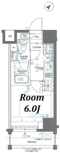 SYFORME YOKOHAMA-ODORIKOEN (シーフォルム横浜大通り公園)　402号室　間取り