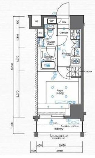 SYFORME YOKOHAMA-ODORIKOEN (シーフォルム横浜大通り公園)　404号室　間取り