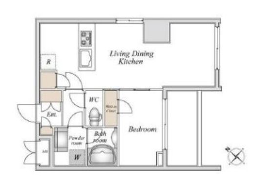 City Lux Tsurumi　505号室　間取り