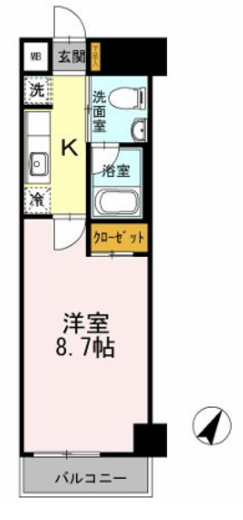 カスタリア神保町　202号室　間取り