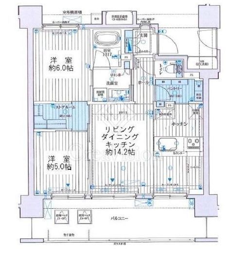 セルアージュ西横浜クリエール　202号室　間取り