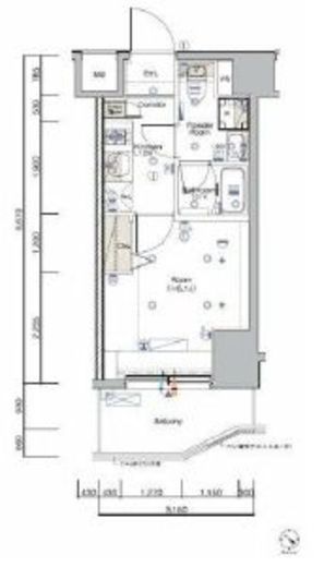 SYFORME KANNAIⅡ (シーフォルム関内2)　810号室　間取り