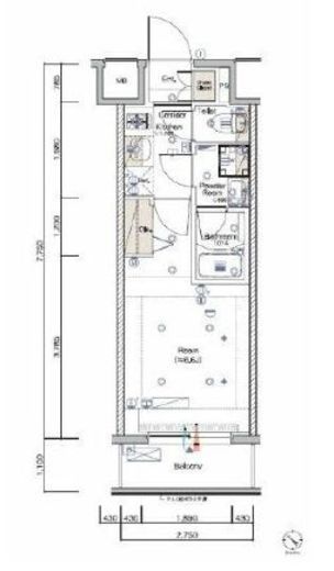 SYFORME KANNAIⅡ (シーフォルム関内2)　907号室　間取り