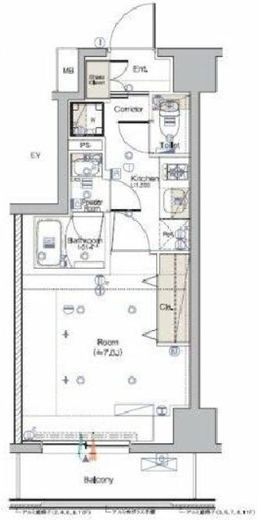 SYFORME KANNAIⅡ (シーフォルム関内2)　505号室　間取り