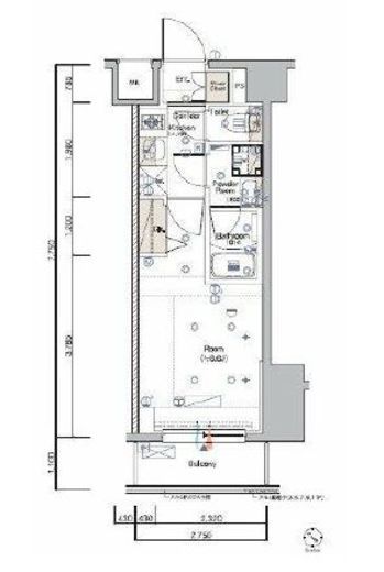 SYFORME KANNAIⅡ (シーフォルム関内2)　508号室　間取り