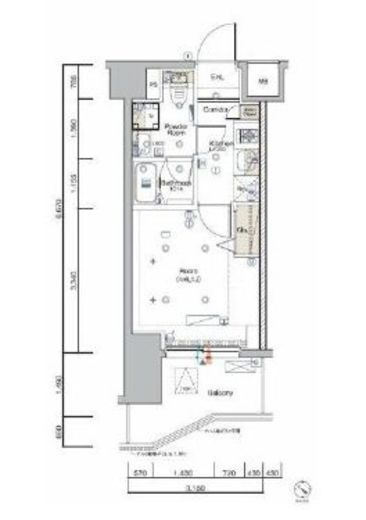 SYFORME KANNAIⅡ (シーフォルム関内2)　209号室　間取り