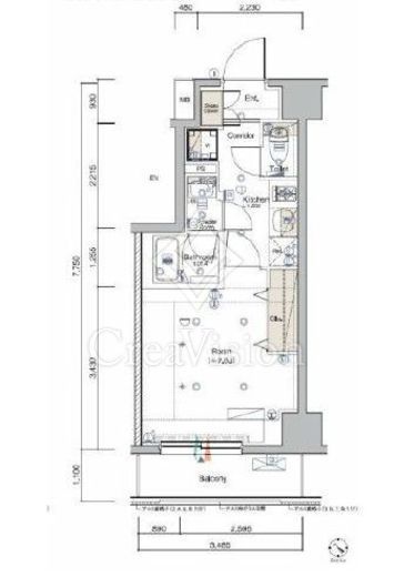 SYFORME KANNAIⅡ (シーフォルム関内2)　605号室　間取り