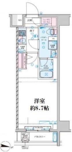 GENOVIA新子安 (ジェノヴィア新子安)　608号室　間取り