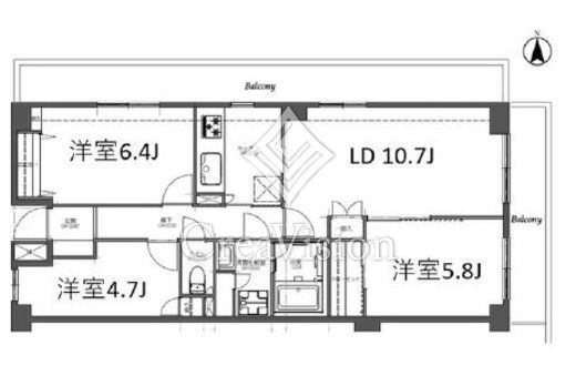 アプリーレ日吉本町　306号室　間取り