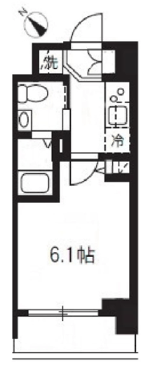 ハーモニーレジデンス新横浜　804号室　間取り