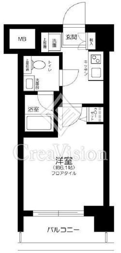 ハーモニーレジデンス新横浜　704号室　間取り