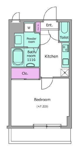 LOC'S KIKUNA　101号室　間取り