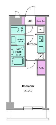 LOC'S KIKUNA　508号室　間取り