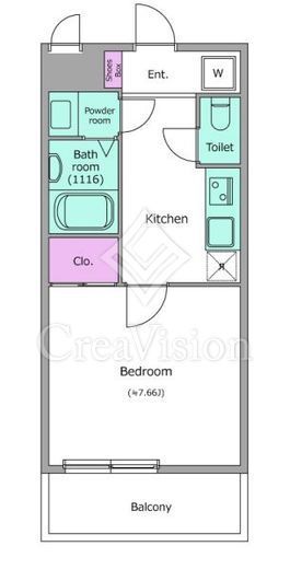 LOC'S KIKUNA　410号室　間取り