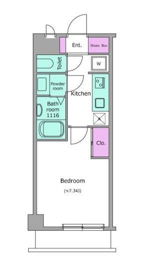 LOC'S KIKUNA　503号室　間取り